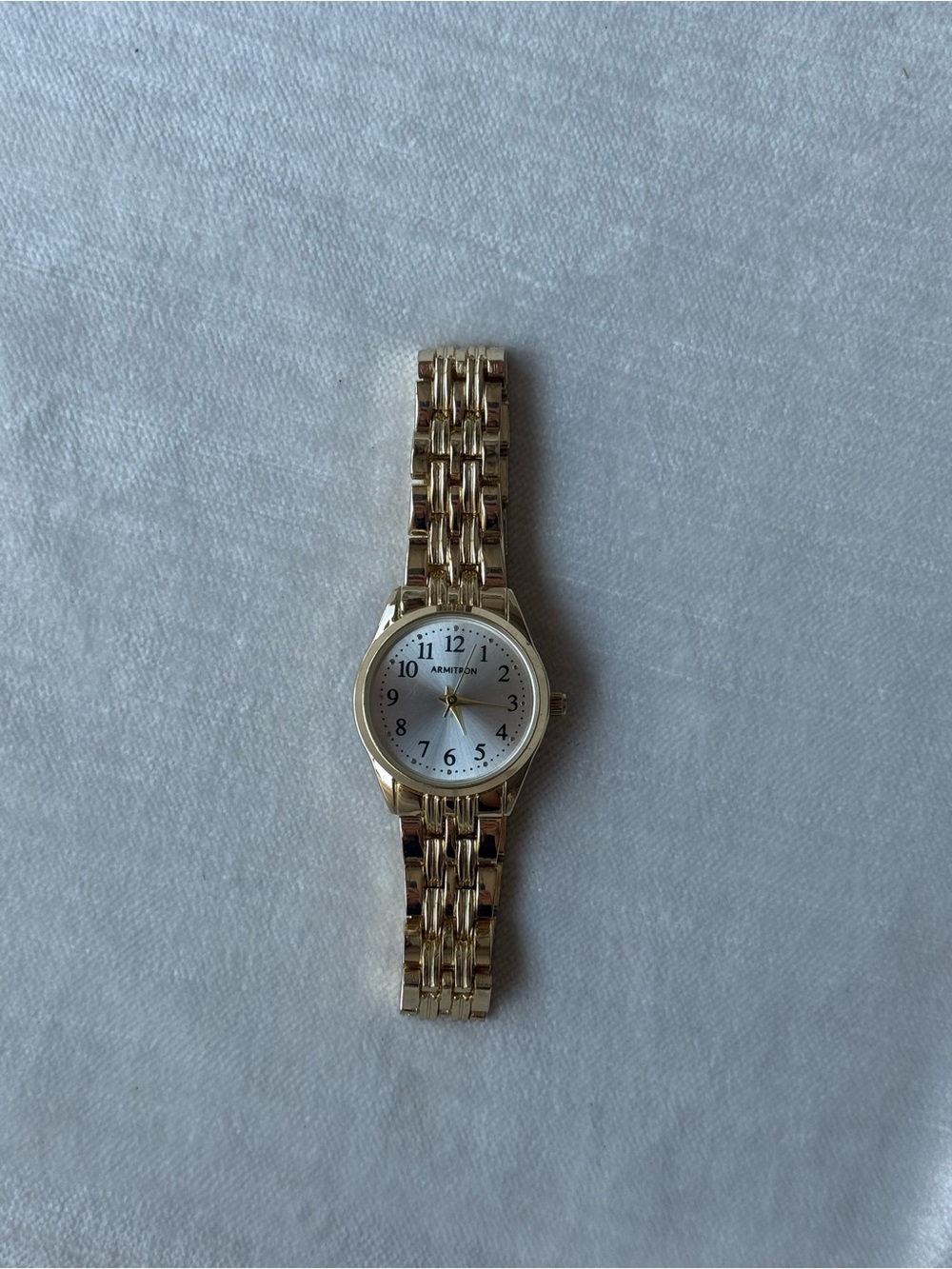 Armitron Gold-tone Watch with White Dial